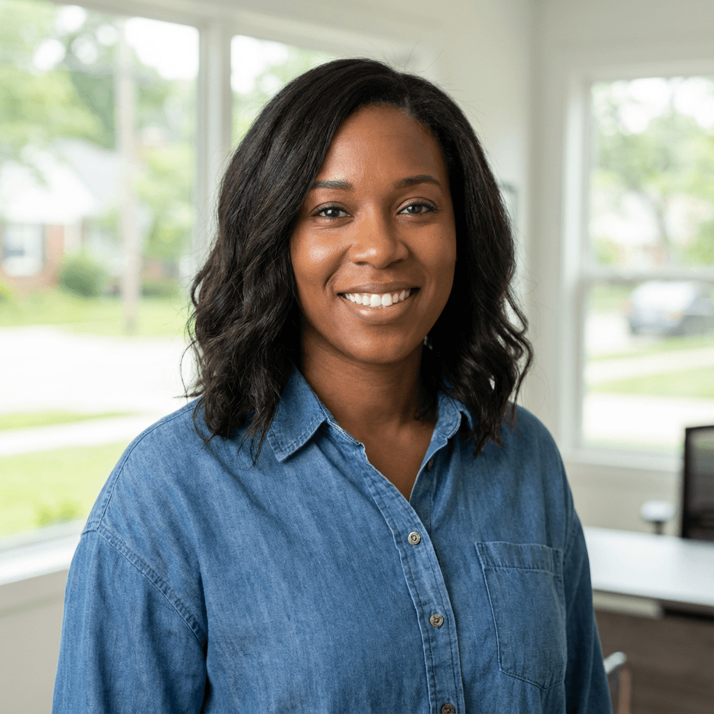 Lisa H. in her real estate office